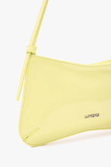 Loventa Shoulder Bag with Belt Detail Eleanor Patent Leather - Yellow