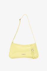 Loventa Shoulder Bag with Belt Detail Eleanor Patent Leather - Yellow