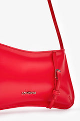 Loventa Shoulder Bag with Belt Detail Eleanor Red