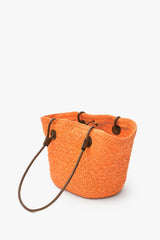 Loventa Wicker Basket Bag Alice Orange