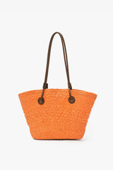 Loventa Wicker Basket Bag Alice Orange
