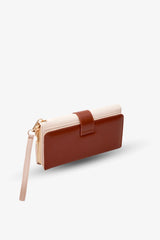 Loventa XL Renkli Cüzdan ve Clutch - Mix Taba