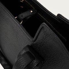 Magna Deri Tote Çanta - Siyah