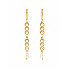 MAISON LYGOS MARGARITES ENAMEL EARRINGS