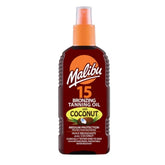 Malibu Güneş Koruyucu Bronzlaştırıcı Yağ+Hindistan Cevizi Yağı SPF15 200ml