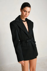 Manshet Amata Siyah Blazer