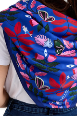 Dellel Deri Blue Imagine A Forest Scarf