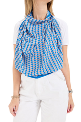 Dellel Deri Blue Freesia Scarf