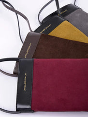 Mila Leather Phone Bag - Deep Red