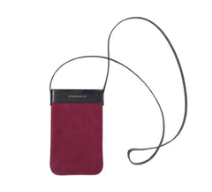 Mila Leather Phone Bag - Deep Red