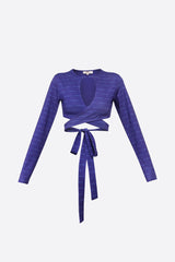 Wear Three Points Navy Frida Lace Crop