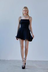 Saléa Noir Charme Volante Elbise