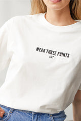 Wear Three Points White Weekend Oversize T-Shirt
