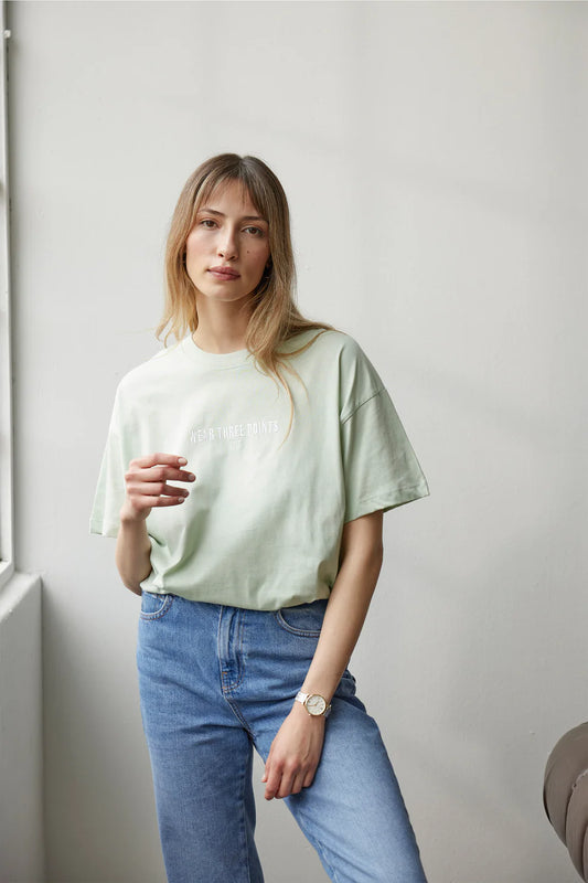 Wear Three Points Green Weekend Oversize T-Shirt