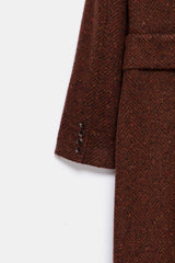 Peploum Adele Herringbone Coat Tile