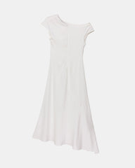Peploum Ama Drapped Dress in White
