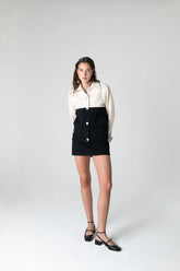 Peploum Anne Bouny Contrast Weaving Ceket
