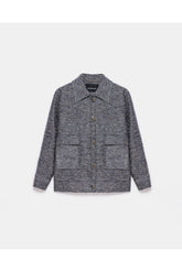 peploum Carleen Textured Weaving Jacket - Anthracite