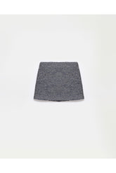 peploum Carleen Textured Weaving Skirt - Anthracite