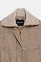 Peploum Grace Knit Collar Short Coat
