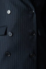 Peploum Mary Lacy Pinstripe Jacket