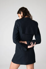 Peploum Mary Lacy Pinstripe Jacket