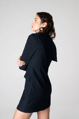 Peploum Mary Lacy Pinstripe Jacket