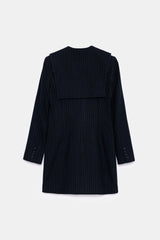 Peploum Mary Lacy Pinstripe Jacket