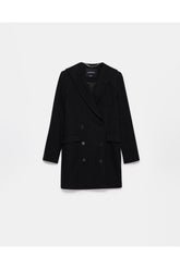 peploum Mary Lacy Pinstripe Jacket - Black