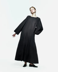 Peploum Mie Siyah Elbise