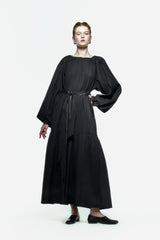 Peploum Mie Siyah Elbise