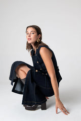 Peploum Nadia Long Skirt In Cotton