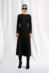 Peploum Regina Maxi Siyah Elbise