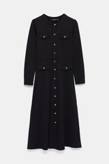 Peploum Regina Maxi Siyah Elbise