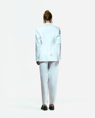 Peploum Toba Jacket in Coral White