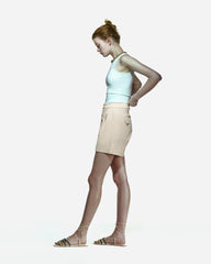 Peploum Toba Şort - Eggnog Sarısı