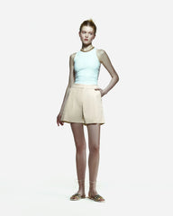 Peploum Toba Şort - Eggnog Sarısı