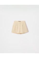 peploum Toba Shorts in Eggnog Yellow