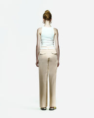 Peploum Toba Trousers in Eggnog Yellow