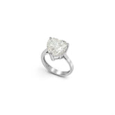 SooSilkyGems A MINIMALIST HEART-SHAPED SOLITAIRE RING.