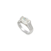 SooSilkyGems HIGH SETTING OVAL SOLITAIRE RING