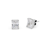 SooSilkyGems BAGUETTE SOLITAIRE EARRINGS