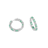 SooSilkyGems MINISIZE BICOLOR HOOP EARRINGS