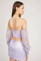 Saléa Rose Sequin Skirts