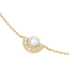 Rosefield JBPCG.J1295 Altın Renk Modern İnci Daire Çelik Bileklik
