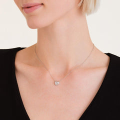 ROSEFIELD JNPHS.J1009 Kalp Gümüş Renk Çelik Kolye