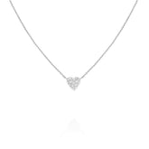 Rosefield JNPHS.J1320Gümüş Renk Pave Kalp Çelik Kolye