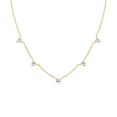 ROSEFIELD JNRHG.J1005 Kalp Kristal Taş Çelik Kolye