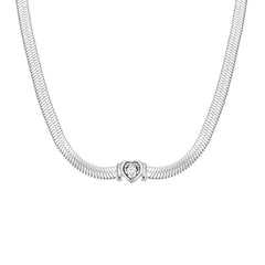 ROSEFIELD JNSWS.J1003 Kalp Kristal Taş Çelik Kolye