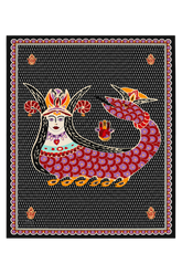Dellel Deri Black Shahmeran Monogram Pareo